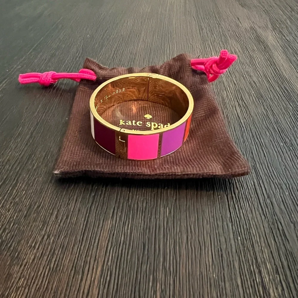 Kate Spade Fancy Meeting You Here Color Block Bracelet Bangle - Picture 4 of 9
